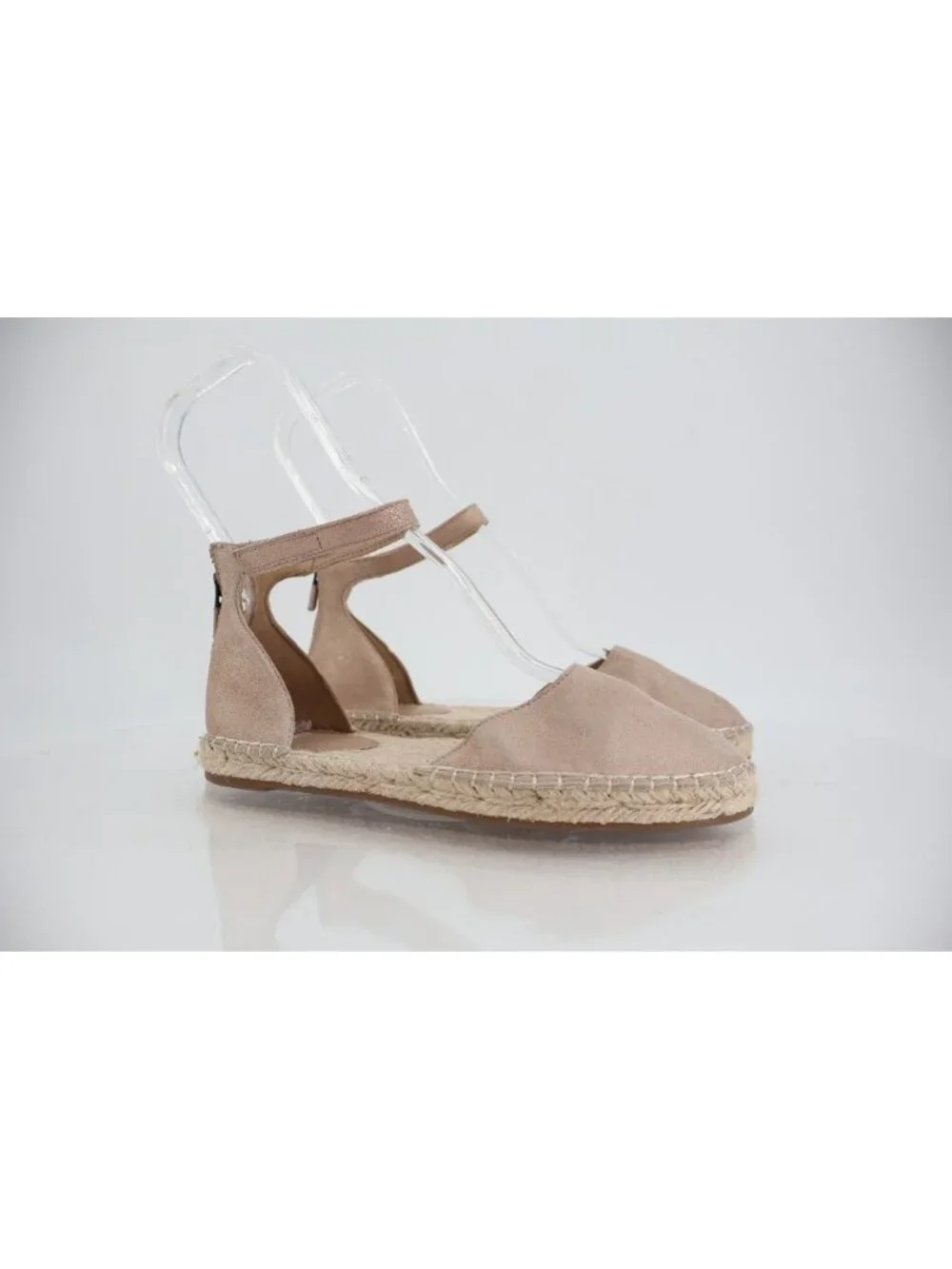 Eileen Fisher Womens Lala Espadrille Flat Size 6 Copper Gold Metallic Leather